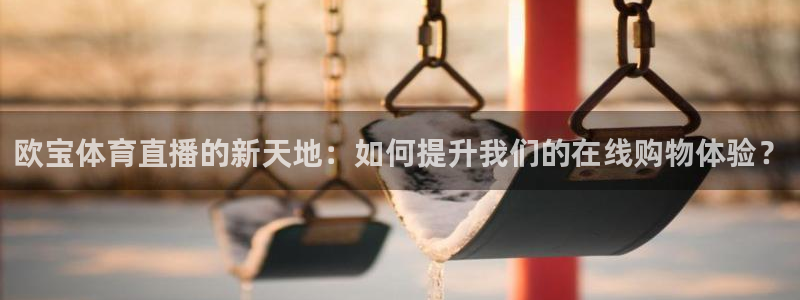 欧宝体育直播的新天地：如何提升我们的在线购物体验？