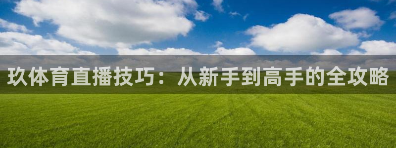 玖体育直播技巧：从新手到高手的全攻略